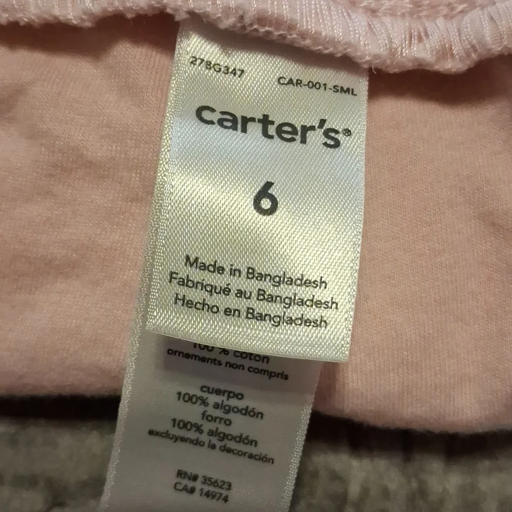 Carter's | Light Pink Jogger Pants Size 6 - Picture 5 of 6